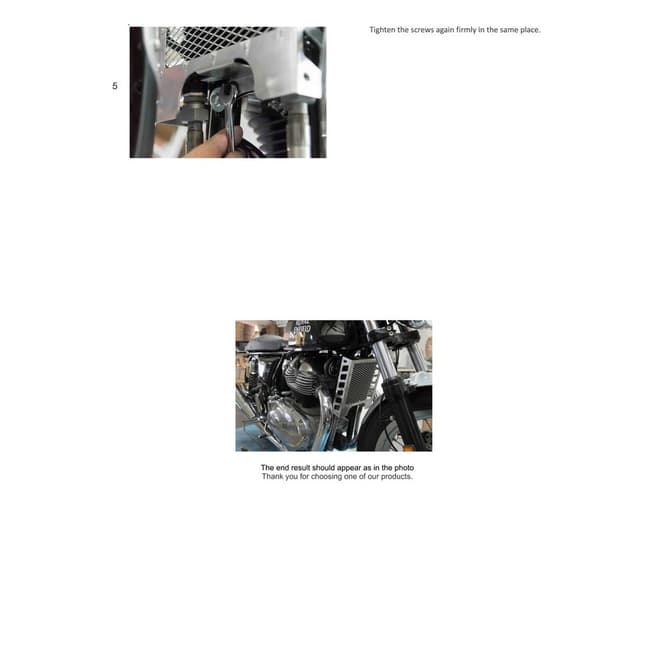 Radiator guard compatible with Royal Enfield Interceptor 650 / Continental GT 650
