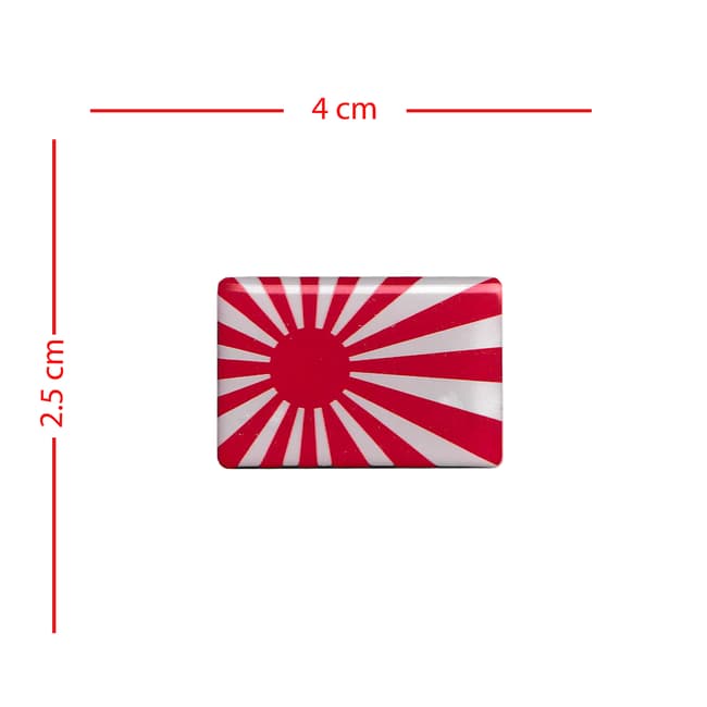 Japanese flag 3D decal WW2