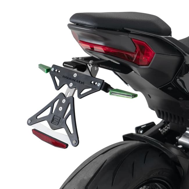Barracuda license plate holder compatible with Kawasaki Z900 2025-