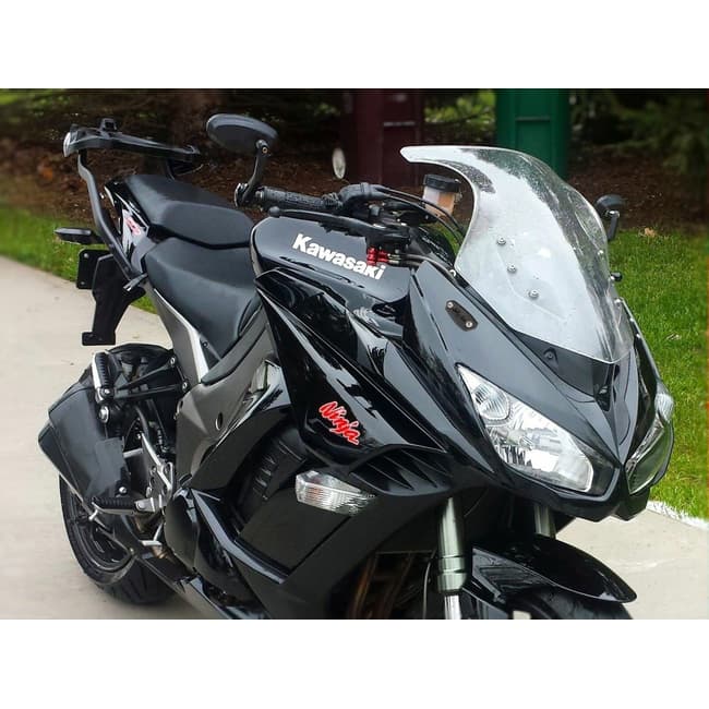 MOTORISE mirror blanking plates compatible with Kawasaki Z1000SX (Ninja 1000) 2011-2019 / Ninja 1000SX 2020- / Ninja 400R-650R 2009-2016 / ER-6f 2009-2016