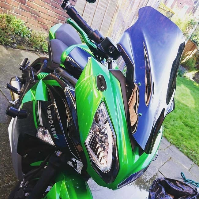 MOTORISE mirror blanking plates compatible with Kawasaki Z1000SX (Ninja 1000) 2011-2019 / Ninja 1000SX 2020- / Ninja 400R-650R 2009-2016 / ER-6f 2009-2016