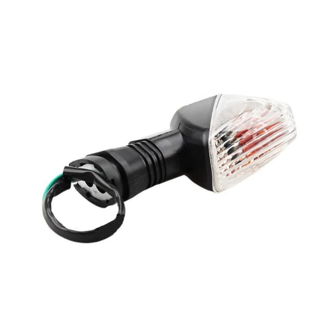 WFO transparent blinkers kompatibel med Kawasaki Versys 650 2007-2009 / KLE 500 2005-2007 / KLR 650 2008-2017 / Z750 2007-2012 / Z1000 2007-2009 (bak till vänster)