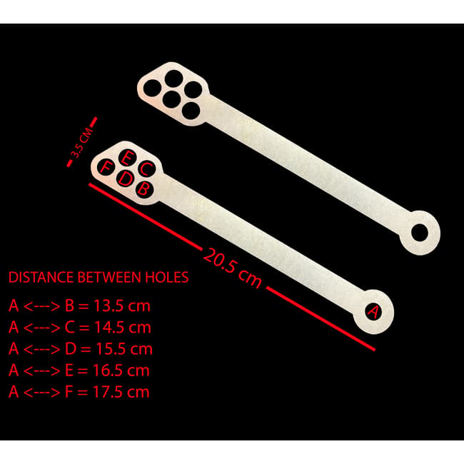 Σύνδεσμοι χαμηλώματος για Kawasaki KLE 500 1991-2007 (20-80mm)