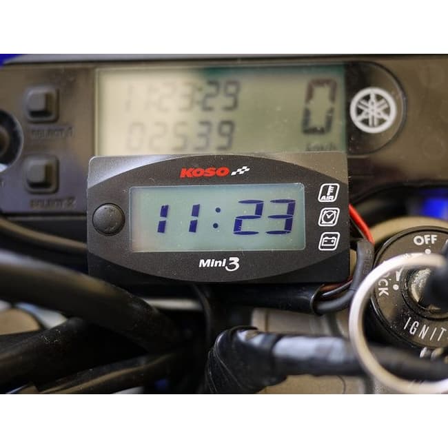 Koso digital clock with backlight