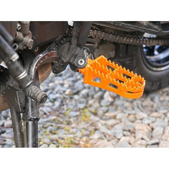 Off road footrest kit compatible with KTM 1090 / 1190 Adventure / 1290 Super Adventure (orange)
