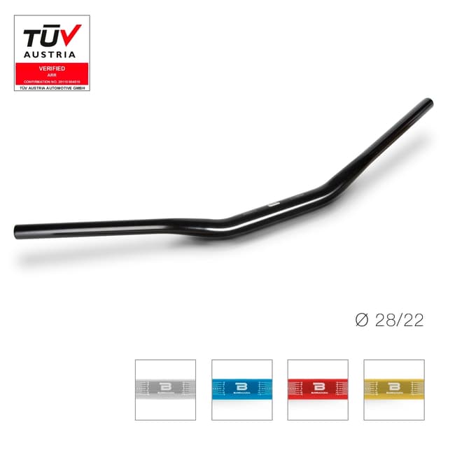 Barracuda τιμόνι fatbar 28mm κόκκινο