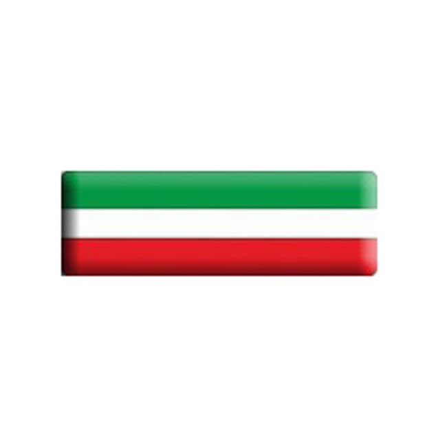 Sticker vlag italië streep 3x23cm horizontaal