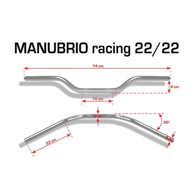 Barracuda Racing handlebar 22mm gold