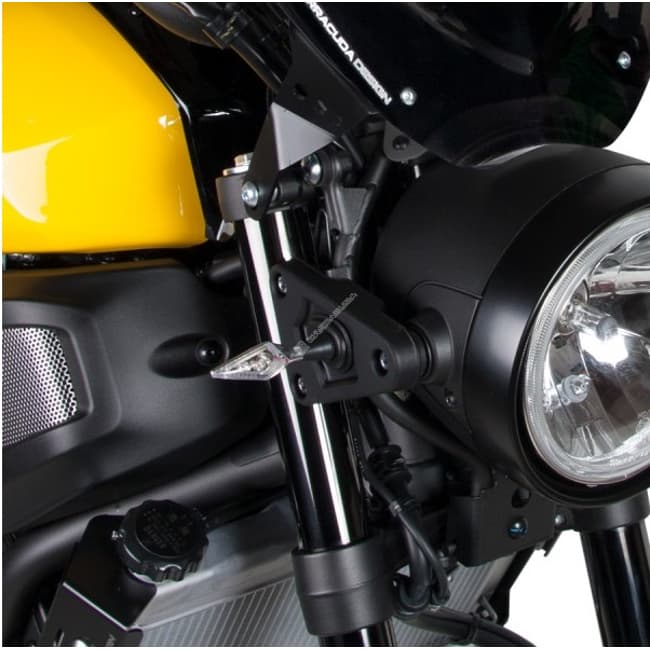 Barracuda X-LED indicators black (pair)