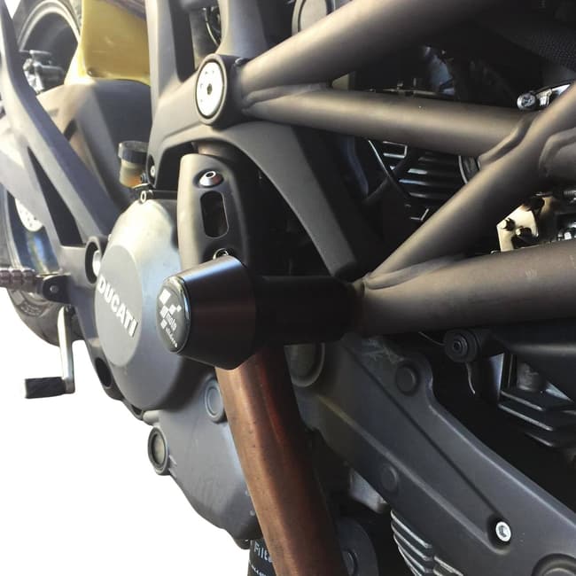 Protections de cadre compatibles avec Ducati Monster 696 / 796 / 795 / 1100 2011-2014