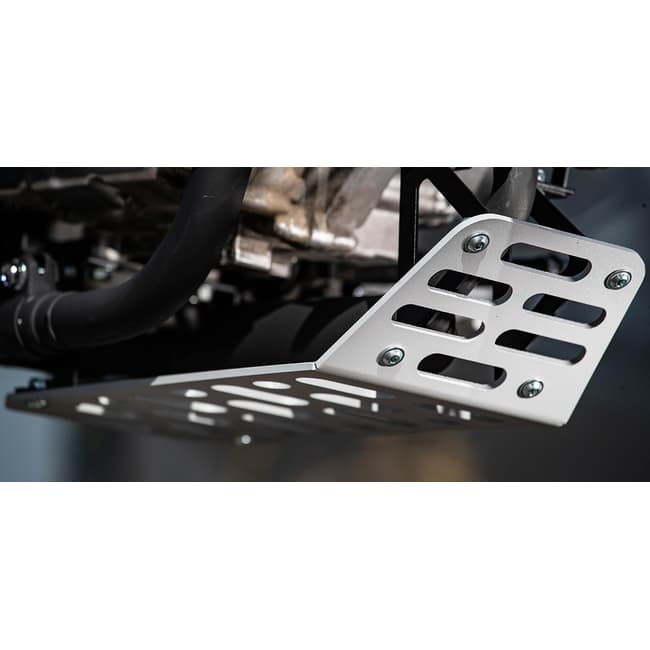 Placa protectora compatible con Honda Monkey 125 2019-2025 color plata