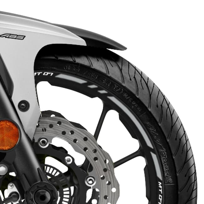 Bandes de jantes avec logos compatibles avec Yamaha MT-07 