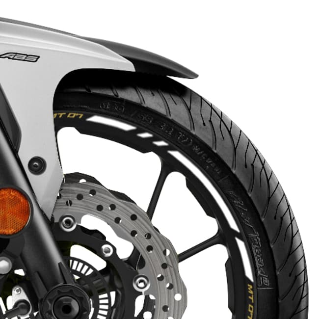 Bandes de jantes avec logos compatibles avec Yamaha MT-07 
