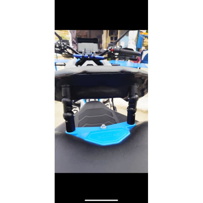 Adjustable brackets for seat's backrest compatible with Yamaha T-Max / SYM GTS / Maxsym / Zontes G368 / Kymco AK550 / Voge SR4 Max black