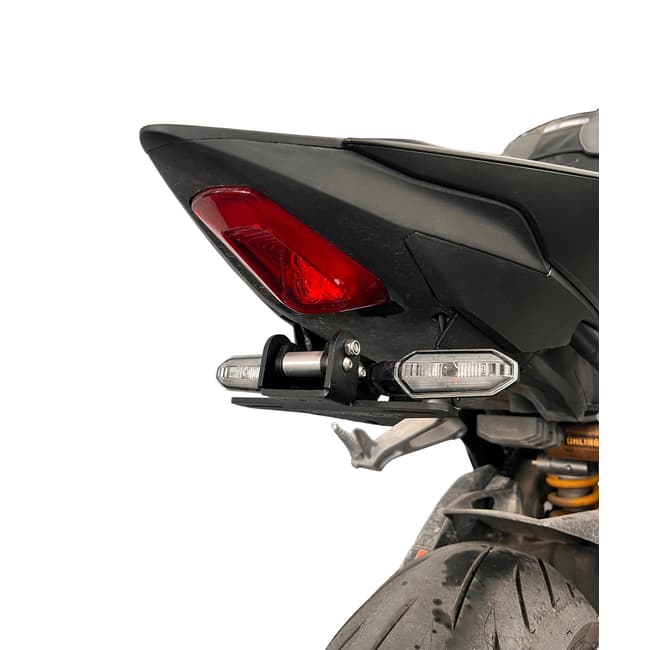 GREF license plate holder compatible with Honda Hornet CB1000 / SP 2025-2026 (with flip-up button)