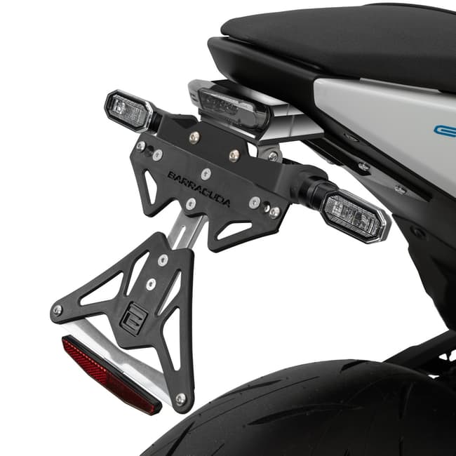 Barracuda license plate holder compatible with Suzuki GSX-8S 2023-2024 specific for original turn signals
