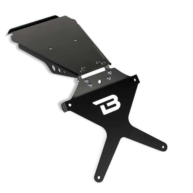 Triumph Street Twin 2015-2021 ile uyumlu Barracuda plaka tutucu (orijinal stop lambası olmadan)