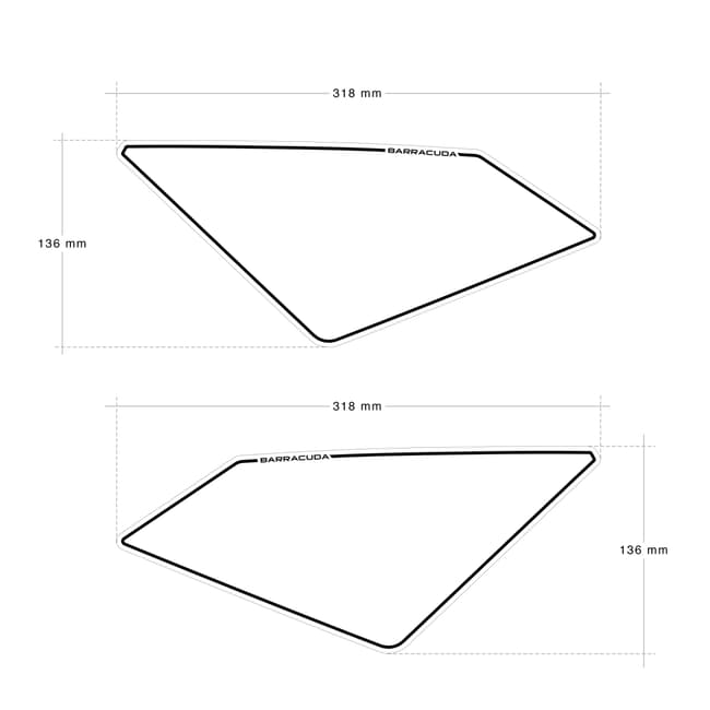 Barracuda number plate kit compatible with Honda X-ADV 2021-2025