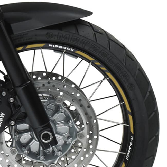 Wheel rim stripes with logos compatible with BMW R1200GS / Adv. 