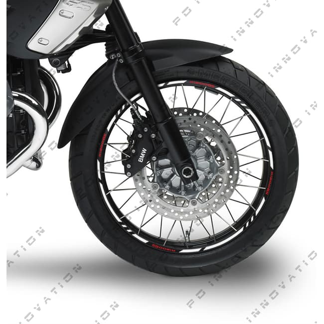 Wheel rim stripes with logos compatible with BMW R1200GS / Adv. 