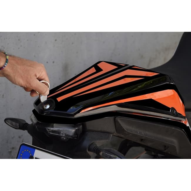 Seat cowl with storage box compatible with KTM 390 Adventure 2020-2023