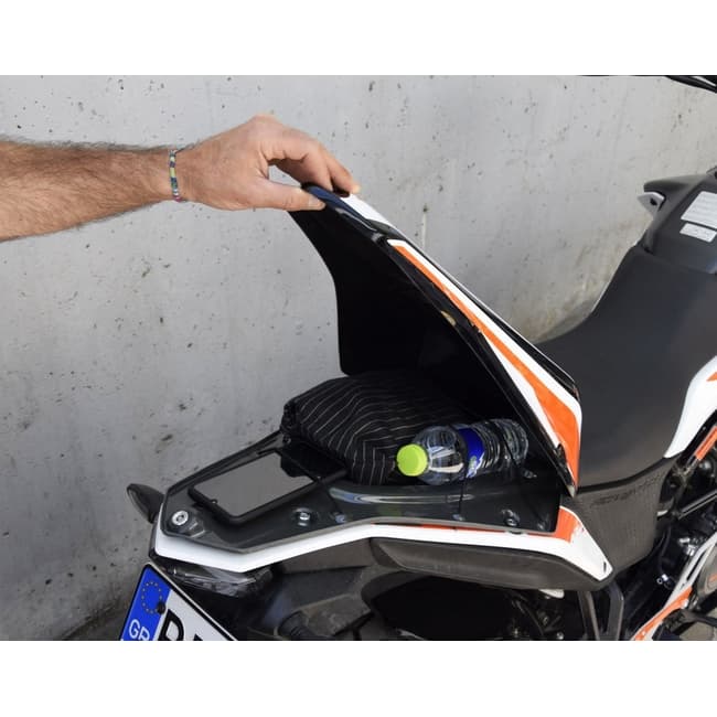 Seat cowl with storage box compatible with KTM 390 Adventure 2020-2023