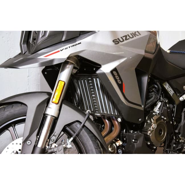 Rally radiator guard compatible with Suzuki V-Strom 800 SE / RE 2024-2025 silver