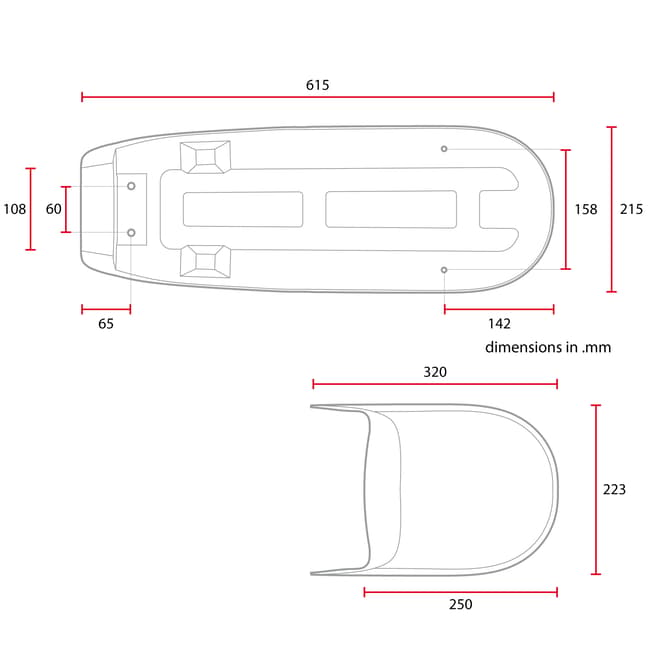 Scaun Cafe Racer compatibil cu Honda CX 500 Deluxe (bej)