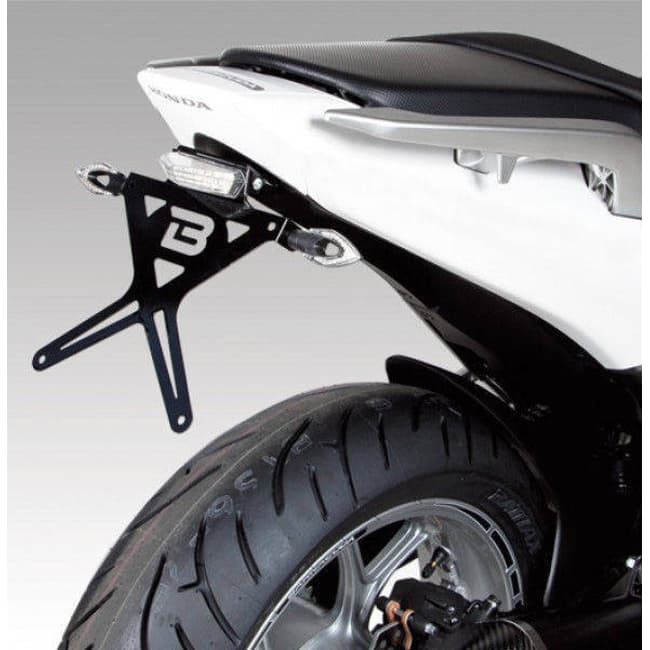 Suporte de placa Barracuda compatível com Honda NC700D / NC750D Integra 2012-2015