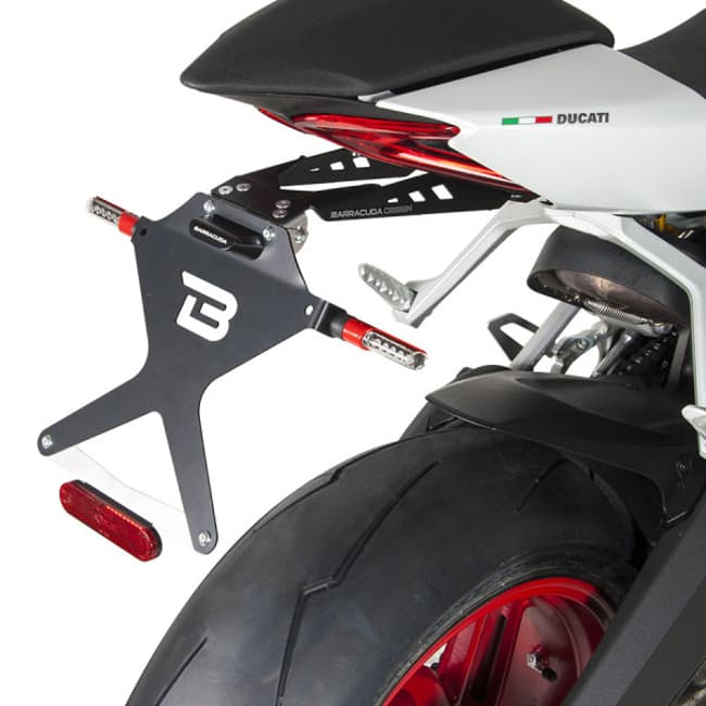 Barracuda license plate kit compatible with Ducati Panigale 899 / 959 / 1199 / 1299 2012-2017