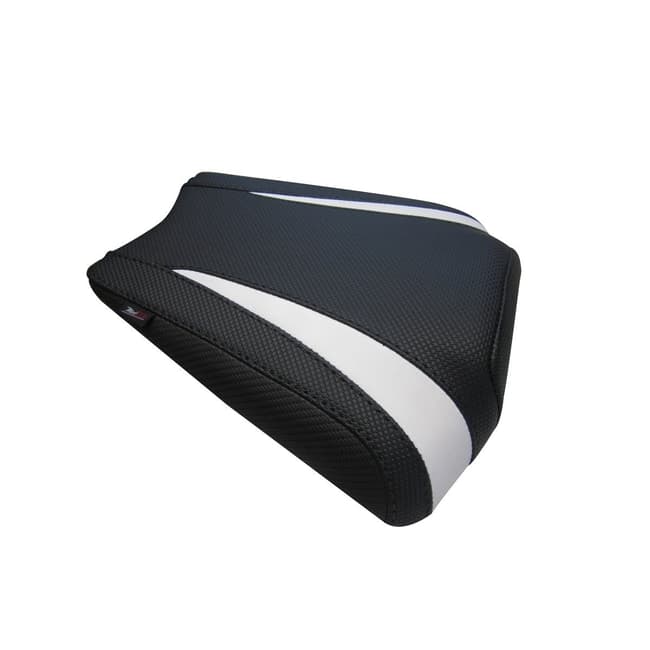 Seat cover compatible with Yamaha FZ8 Fazer 2010-2014 black / white (C)