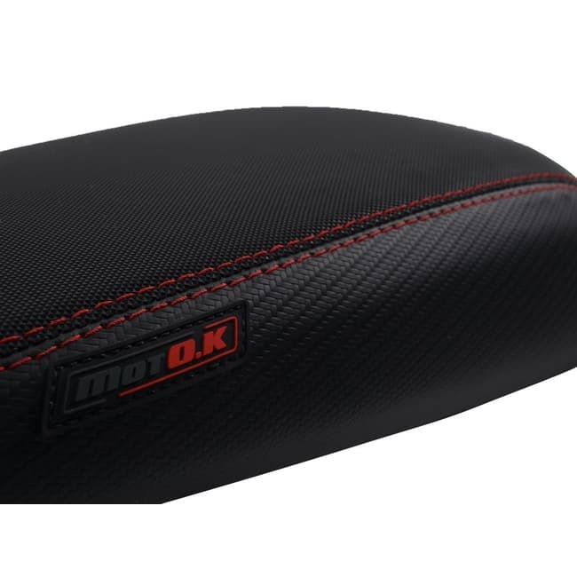 Κάλυμμα σέλας για Yamaha MT-03 2006-2014 μαύρο με κόκκινες ραφές