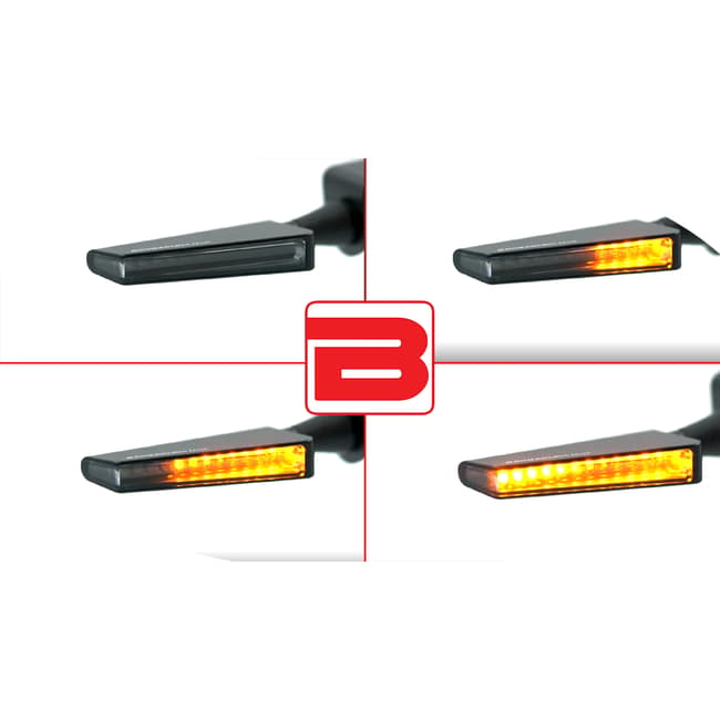 Barracuda SQ-LED B-Lux sequential indicators black (pair)