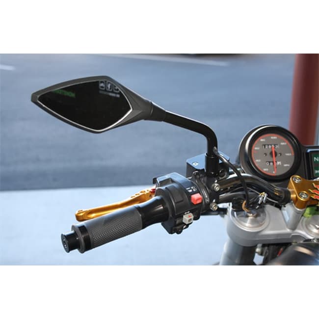 Barracuda Street handlebar mirrors carbon