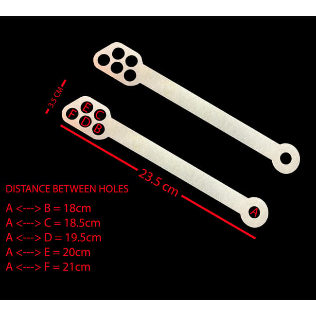 Lowering links compatible with Suzuki GSXR 1000 2005-2006 (20-80mm)