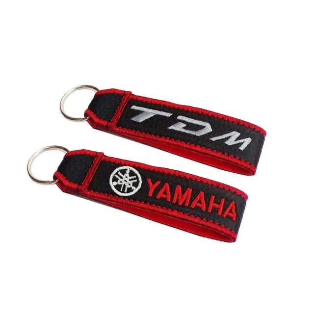 Double sided lanyard keychain compatible with Yamaha TDM 