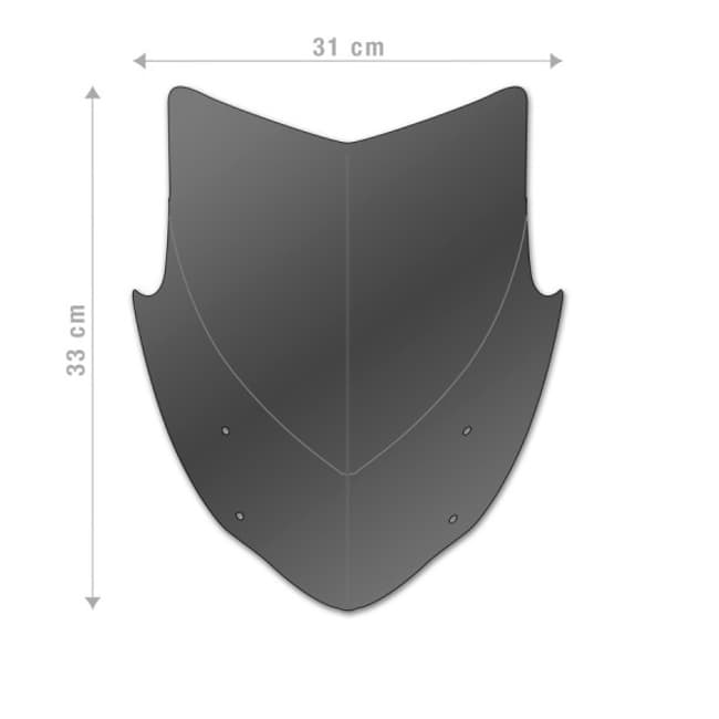 Barracuda windshield compatible with Honda CB 650F 2017-2018