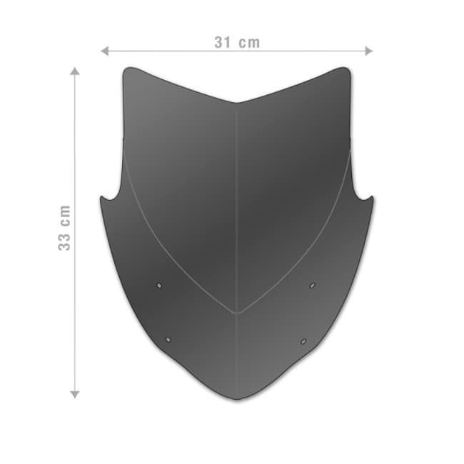 Barracuda windshield compatible with Honda CB 500F 2013-2015