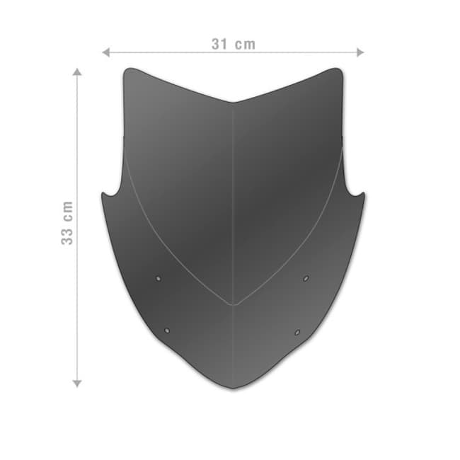 Barracuda windshield compatible with Triumph Street Triple 675 R 2013-2017