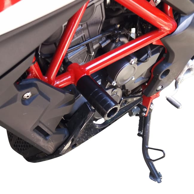 Frame crash pads compatible with Benelli BN 251s