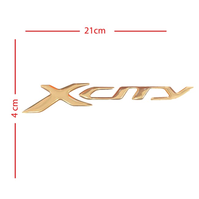 X-City 3D sticker gold
