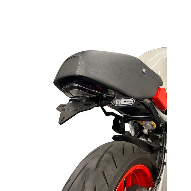 GREF license plate holder compatible with Yamaha XSR 900 2022-2025 / XSR 900 GP 2024-2025 (with flip-up button)