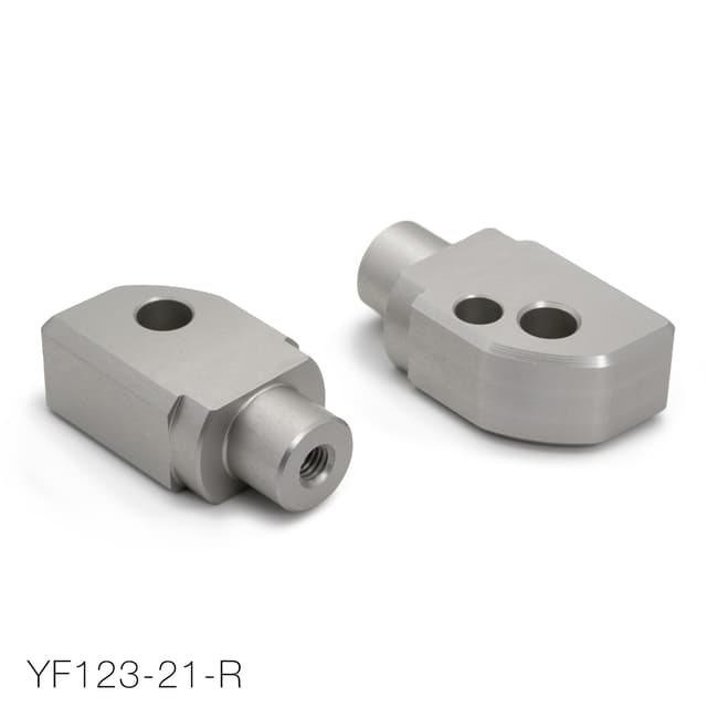 Barracuda rear footpeg adapters compatible with Yamaha Tracer 9 / MT-09 / XSR 700 2021-2023