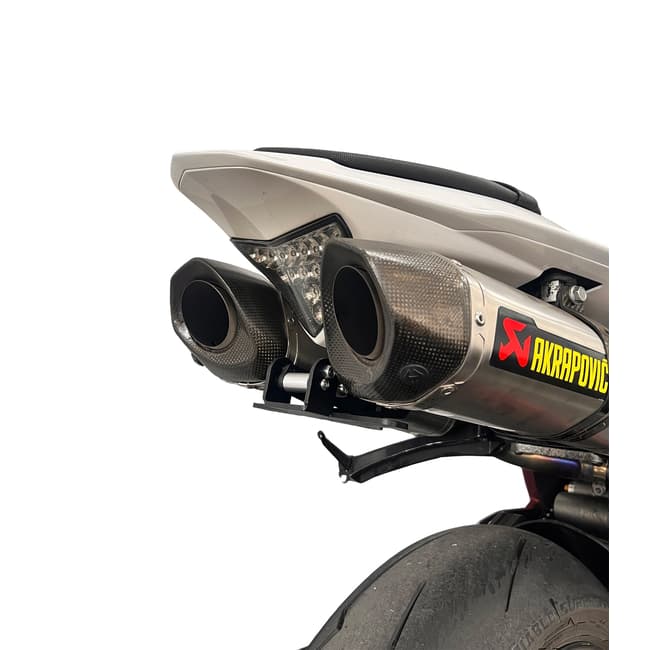 GREF license plate holder compatible with Yamaha YZF-R1 2009-2014 (with flip-up button)