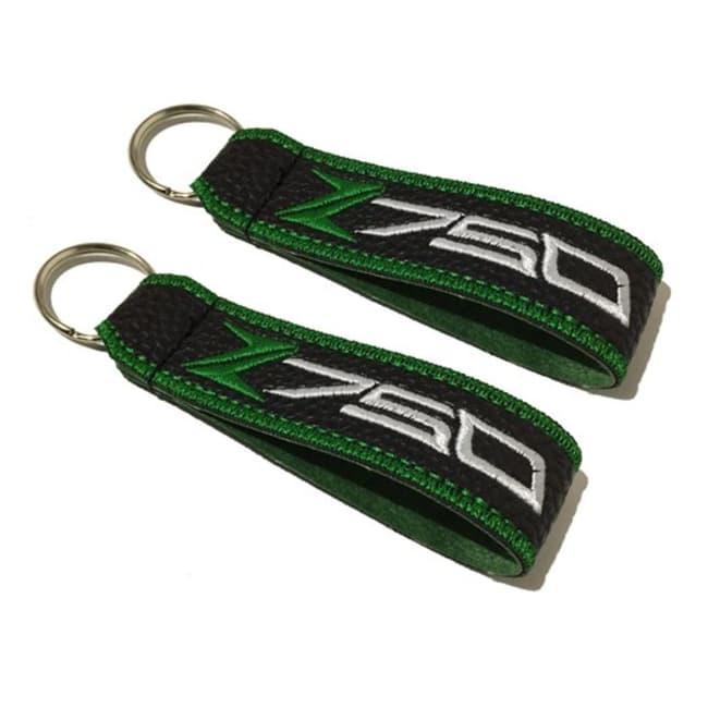 Porte-clés double face compatible avec Kawasaki Z750 (1 pièce)