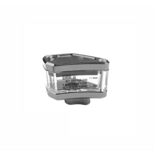 Réservoir de liquide d'embrayage/frein transparent argent