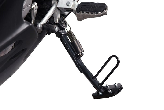 ZDSMYXGS Seitenständer Verlängerungsplatte Für Honda Varadero XL1000V | CNC Aluminium Schwarz