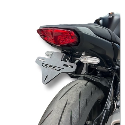 Support de plaque d'immatriculation de moto Kit d'élimination d'aile  Support de plaque d'immatriculation de moto universel Mont de queue de moto  Tidy