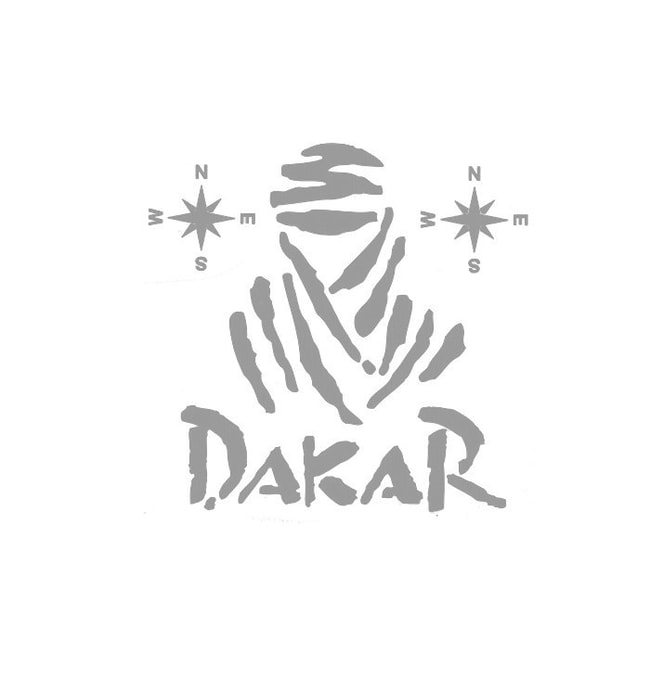 Sticker Dakar argent