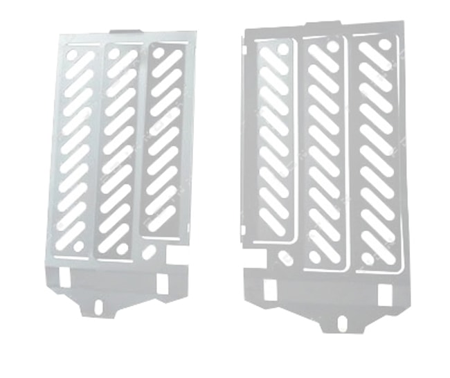 Set protezione radiatore per BMW R1200GS LC '13-'18 / R1250GS '19-'22 argento